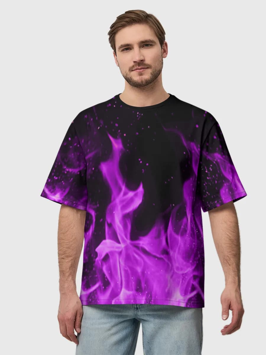 メンズ ビッグシルエット コットンTシャツ