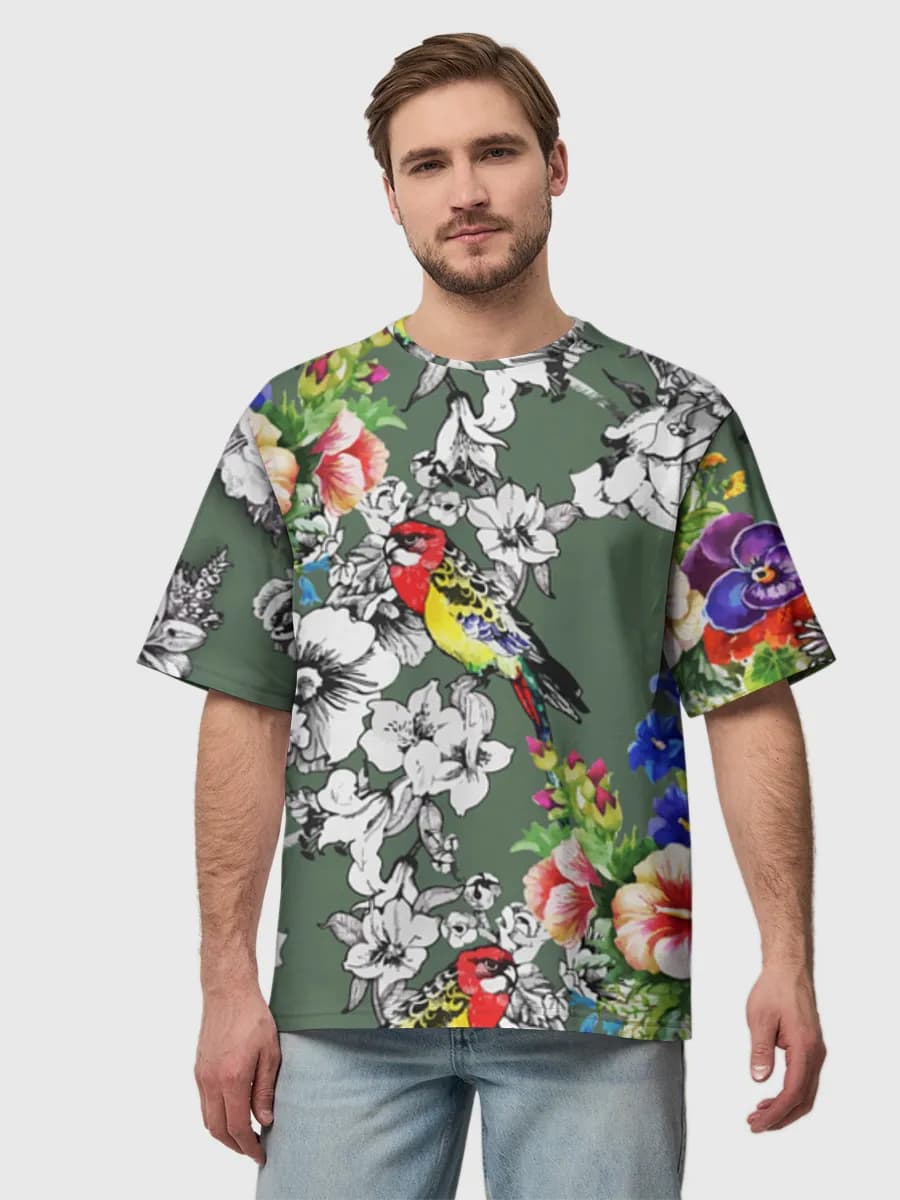 Men's oversized cotton T-shirt