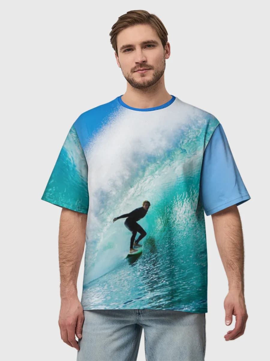 メンズ ビッグシルエット コットンTシャツ