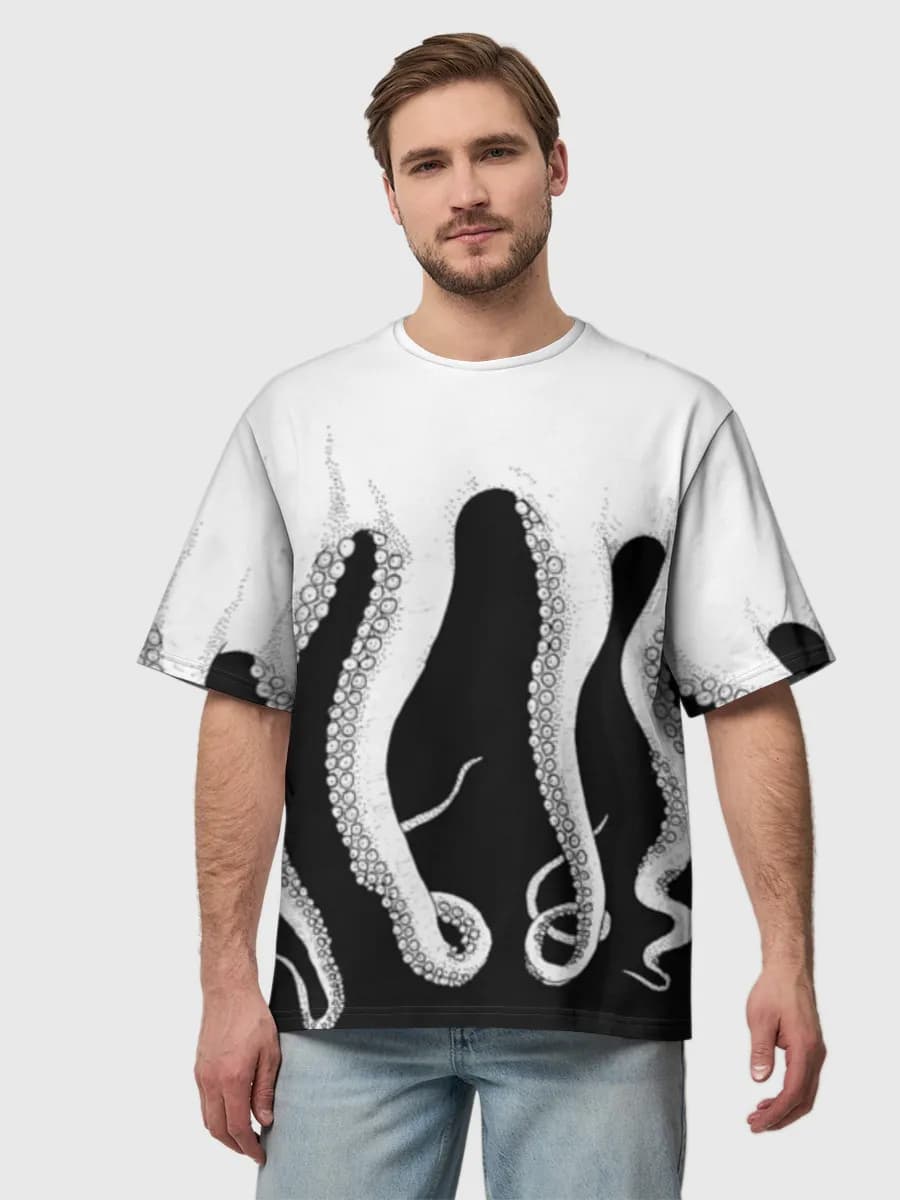 Herren Oversized Baumwoll T-Shirt