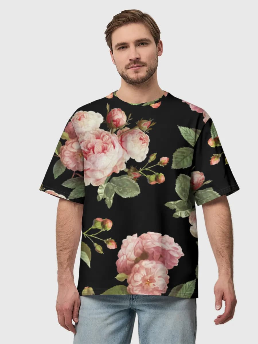 Herren Oversized Baumwoll T-Shirt