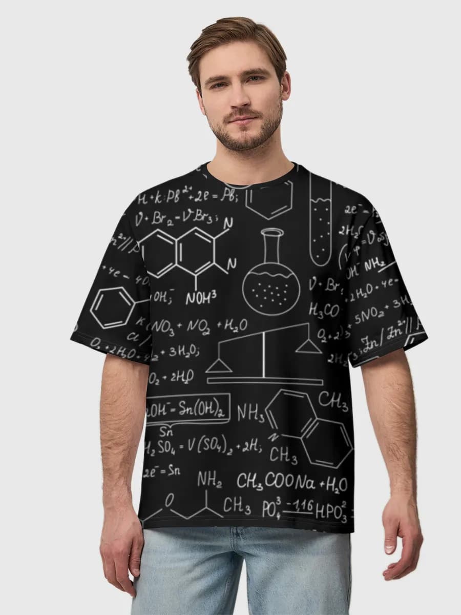Men's oversized cotton T-shirt