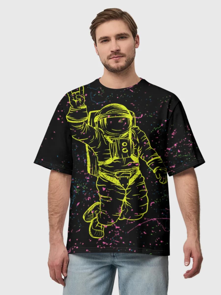 Men's oversized cotton T-shirt