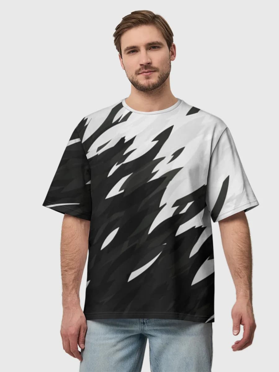Herren Oversized Baumwoll T-Shirt