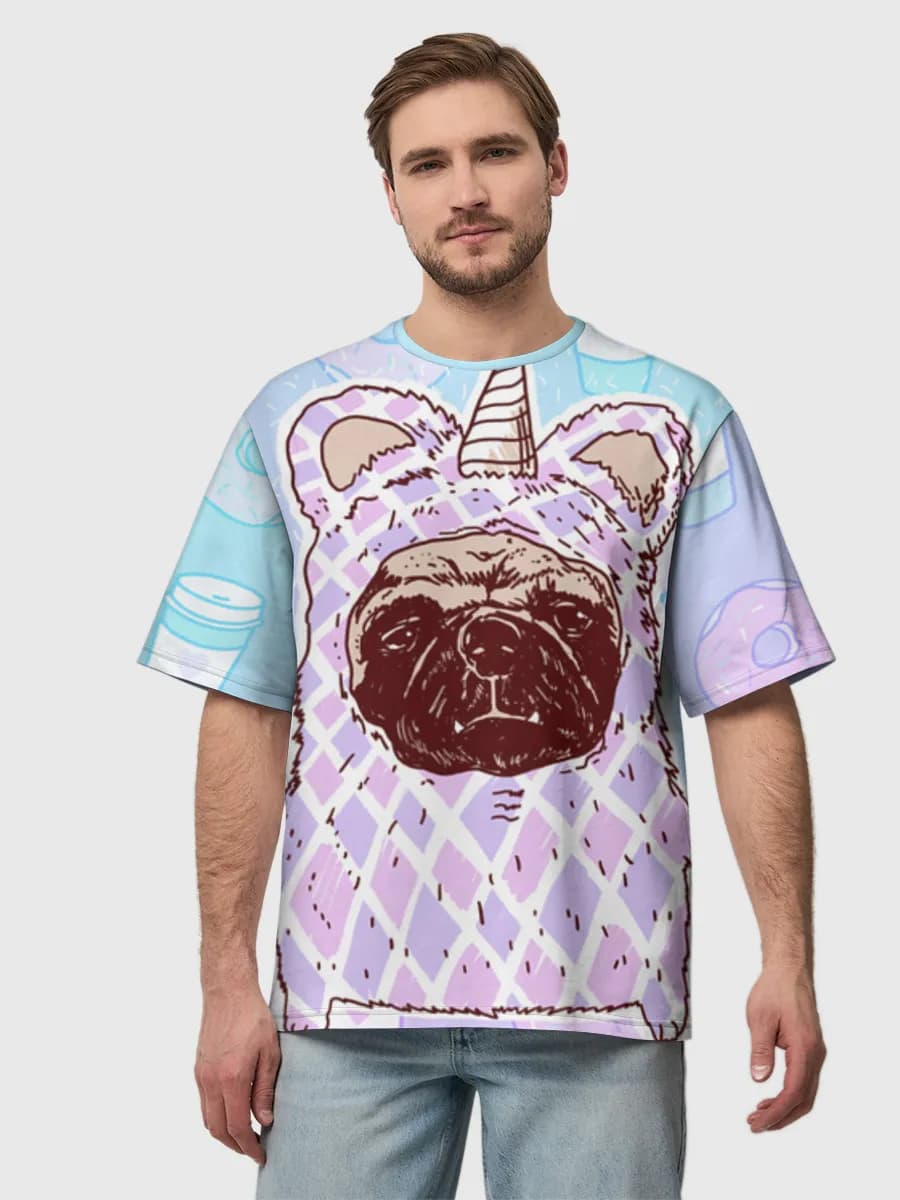 Men's oversized cotton T-shirt