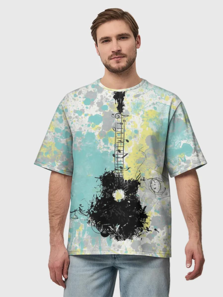 Camiseta de algodón extragrande para hombre