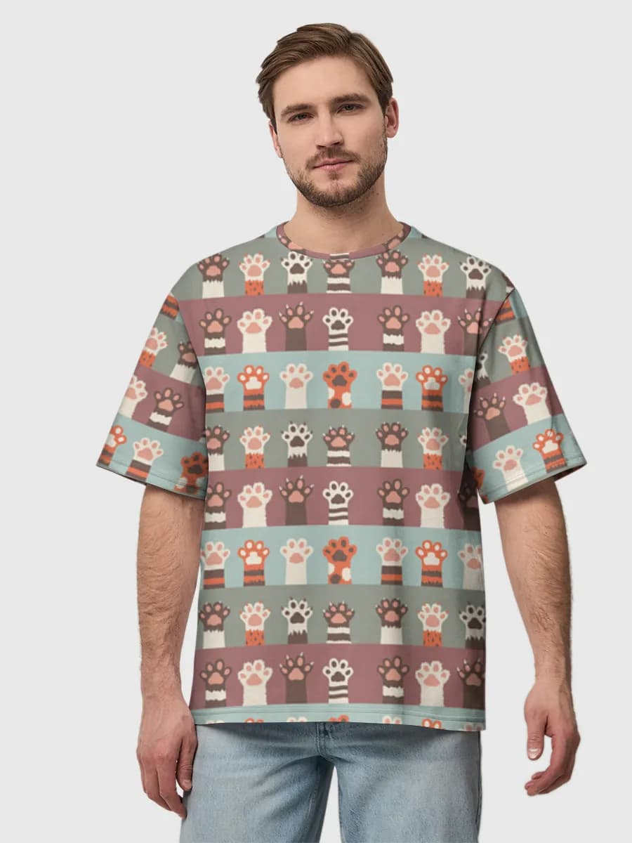 Men's oversized cotton T-shirt