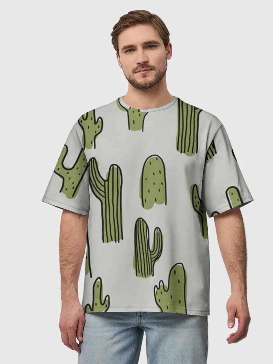 Herren Oversized Baumwoll T-Shirt
