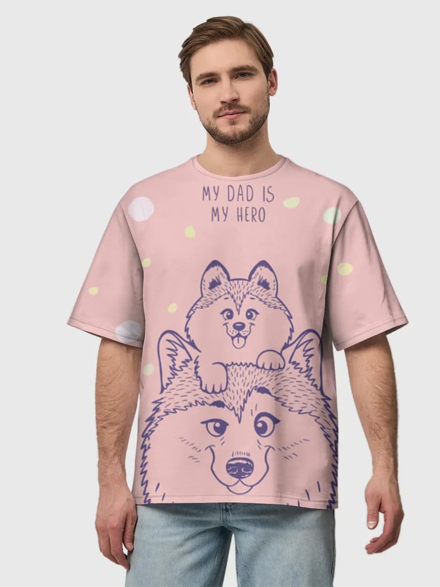 Men's oversized cotton T-shirt