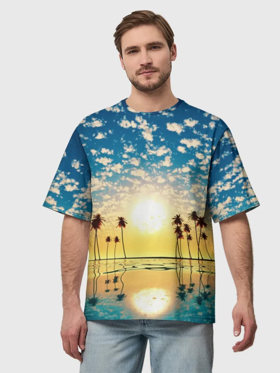 Men's oversized cotton T-shirt