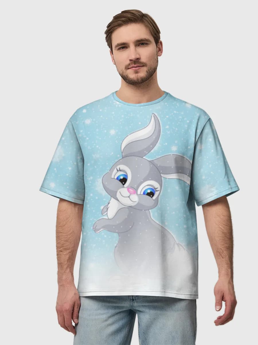 Men's oversized cotton T-shirt