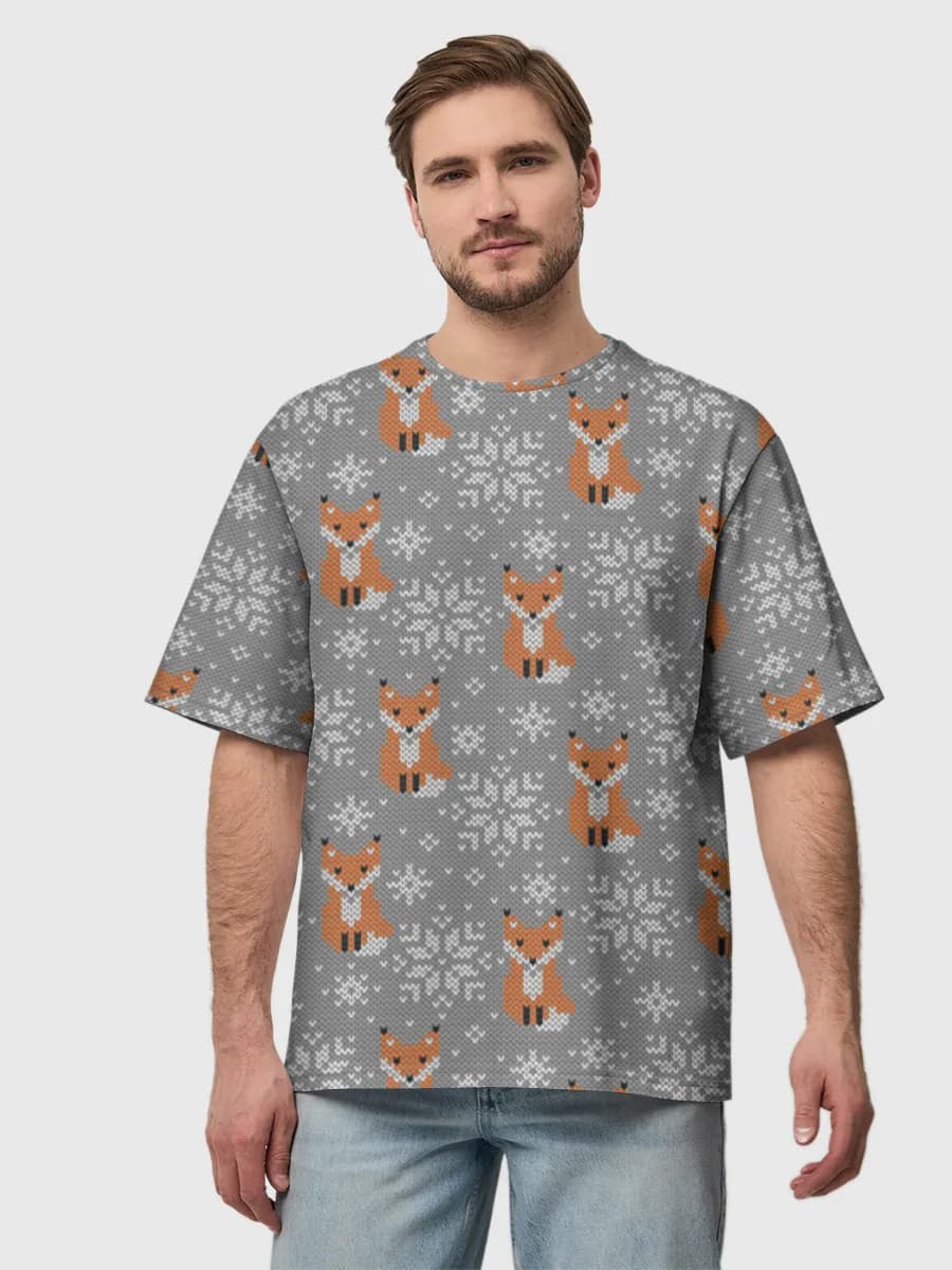 Men's oversized cotton T-shirt