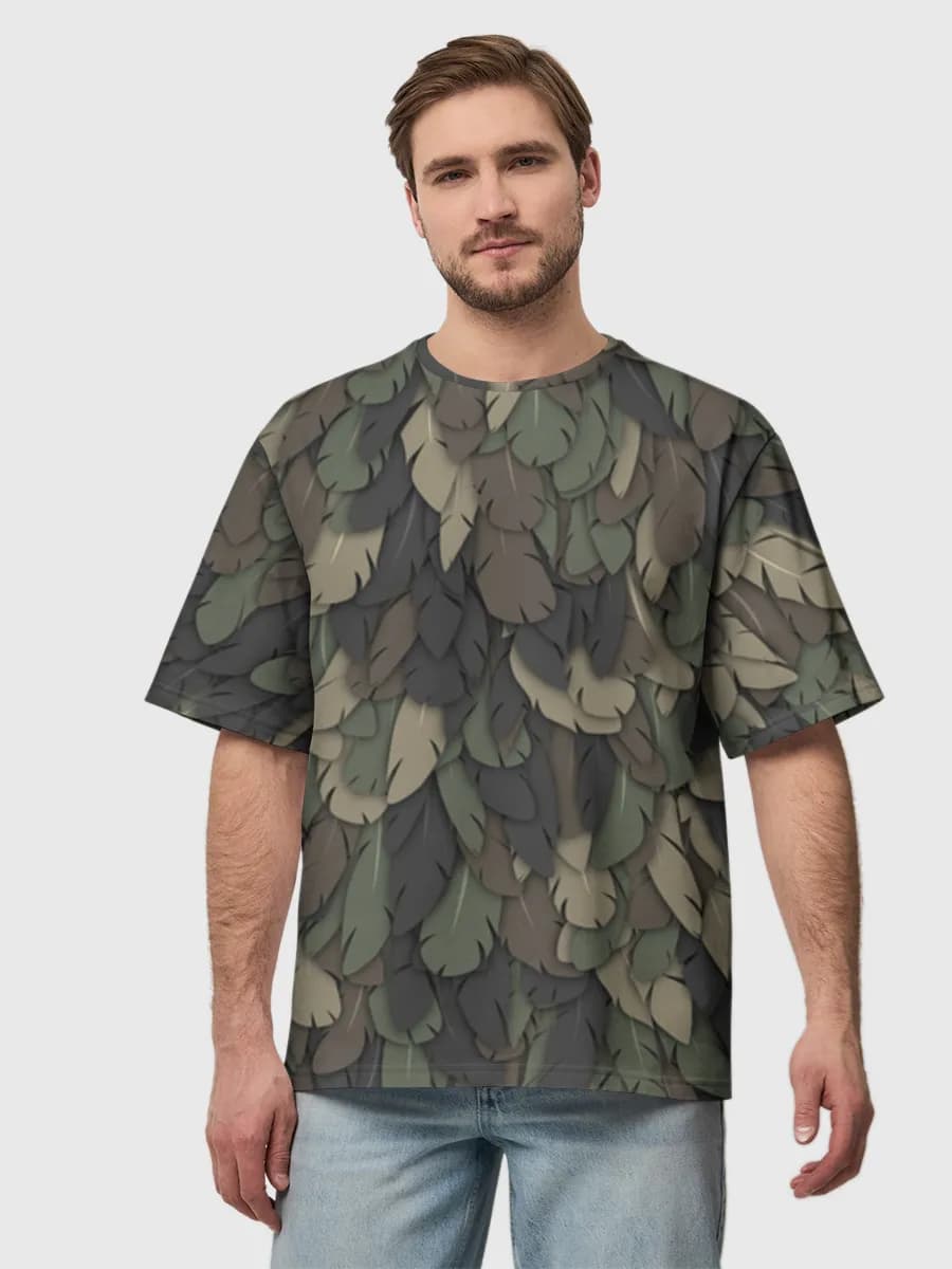 Camiseta de algodón extragrande para hombre