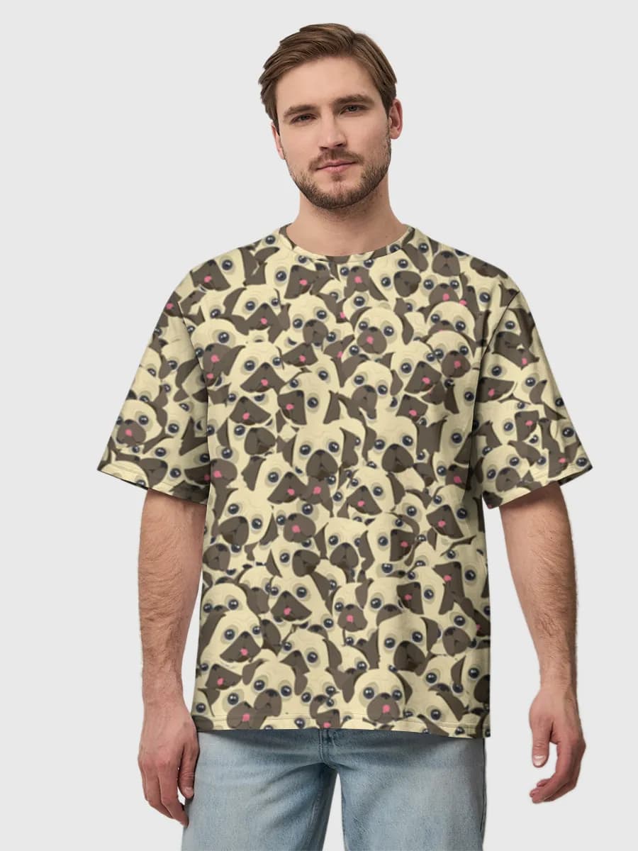 Men's oversized cotton T-shirt