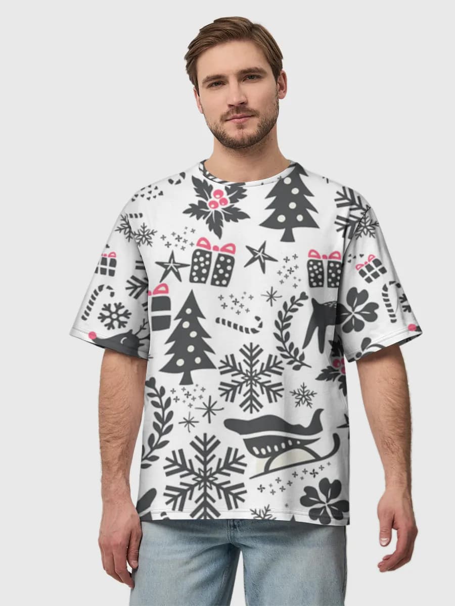 Men's oversized cotton T-shirt