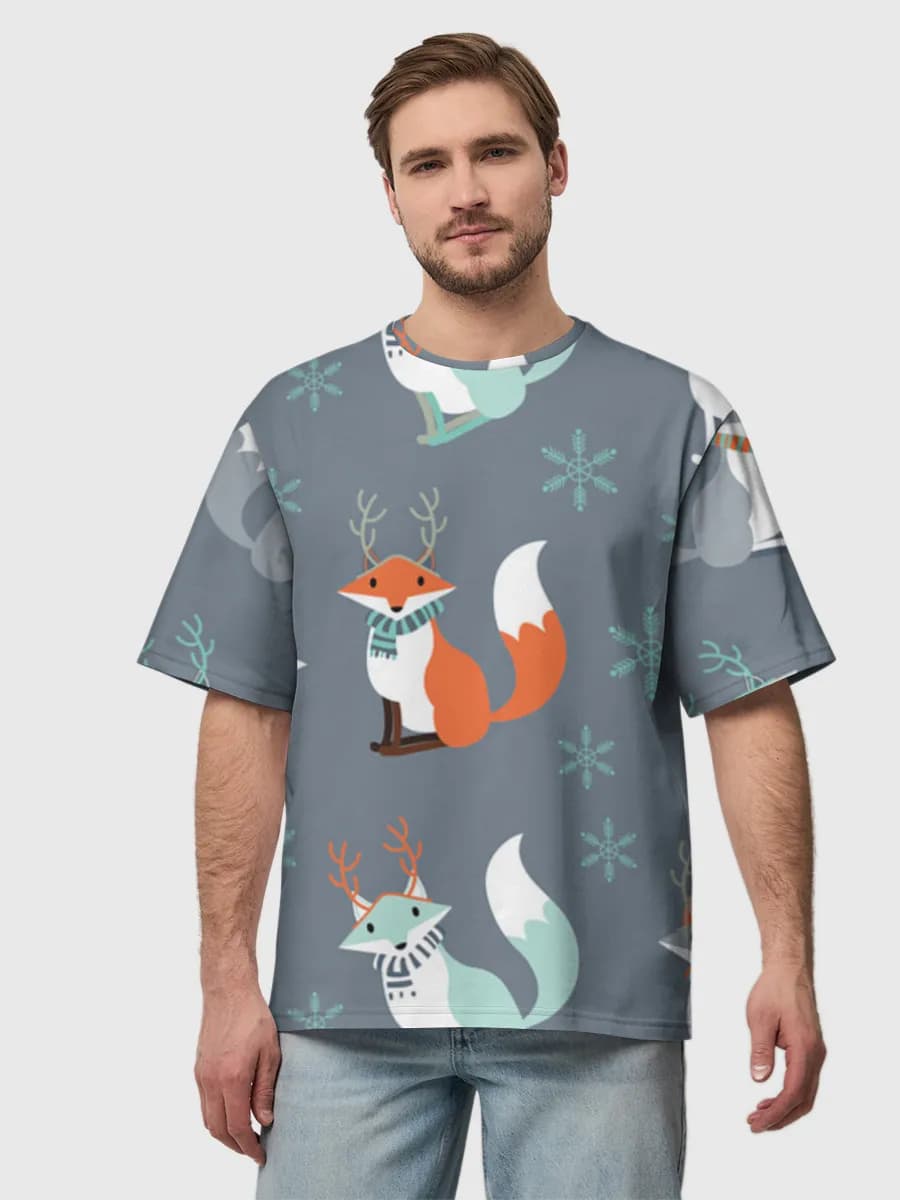 Men's oversized cotton T-shirt