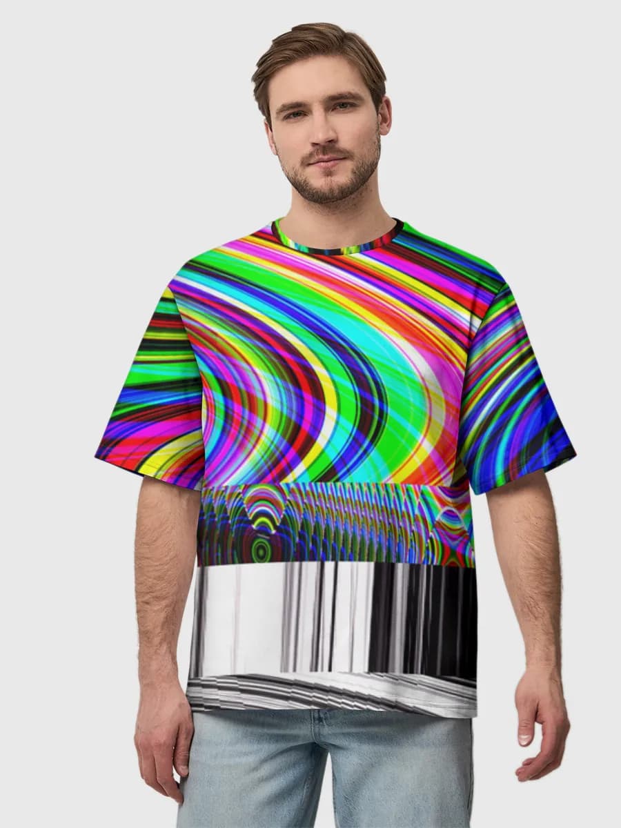 Men's oversized cotton T-shirt