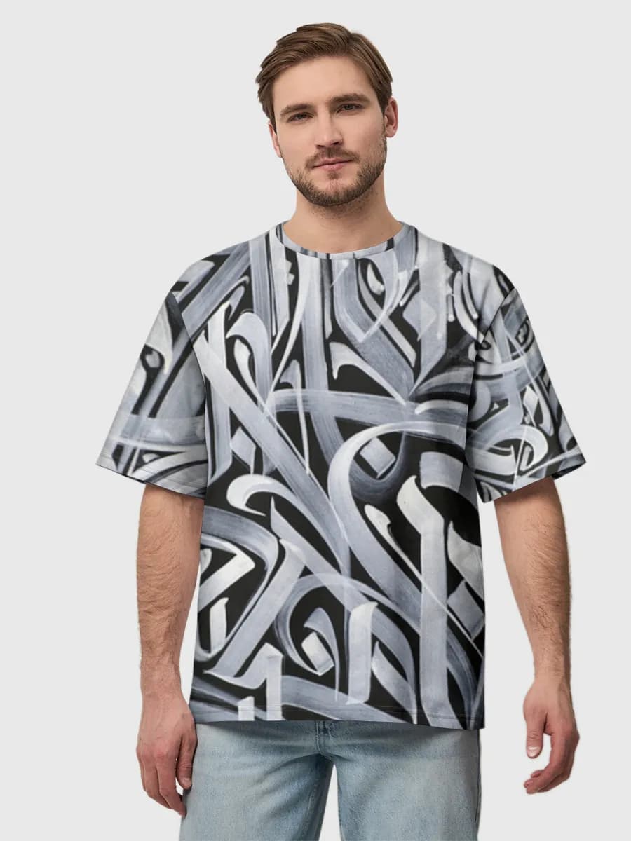 Men's oversized cotton T-shirt