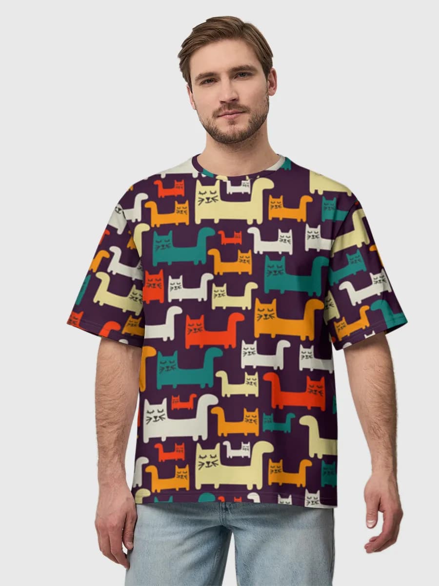 Men's oversized cotton T-shirt
