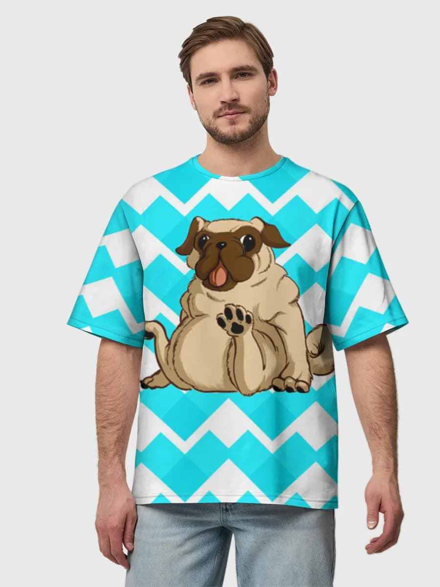 Men's oversized cotton T-shirt