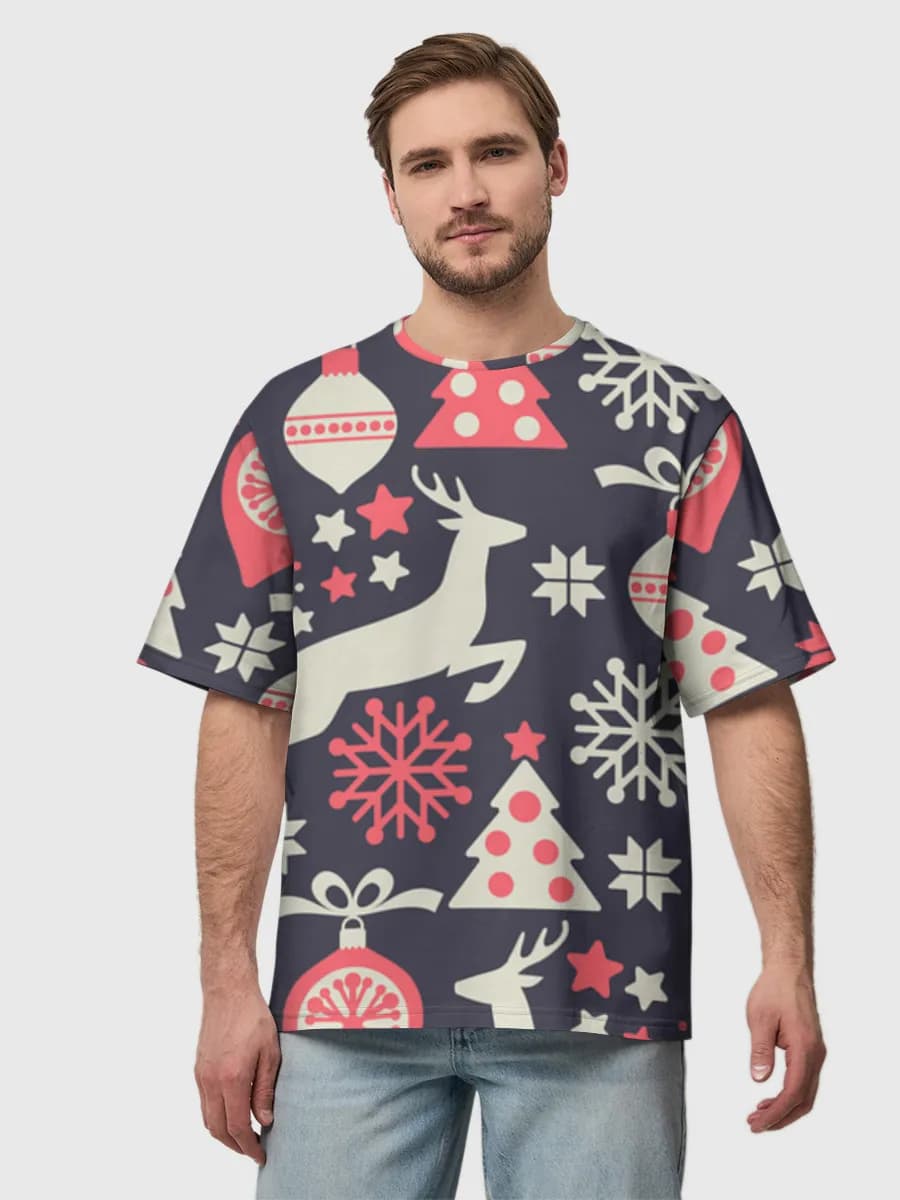 Men's oversized cotton T-shirt