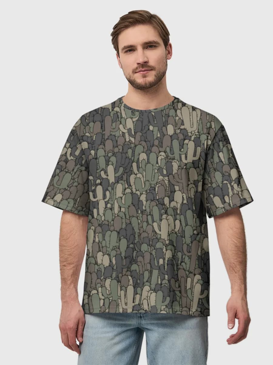 Camiseta de algodón extragrande para hombre