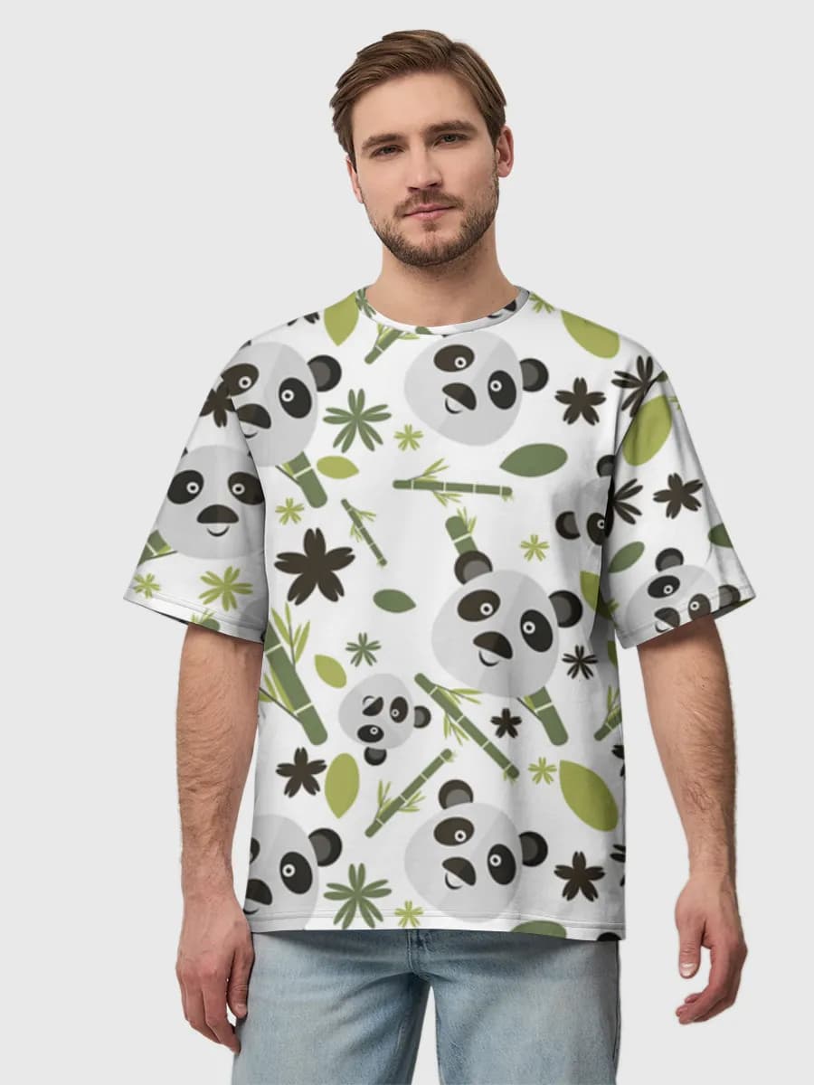Men's oversized cotton T-shirt