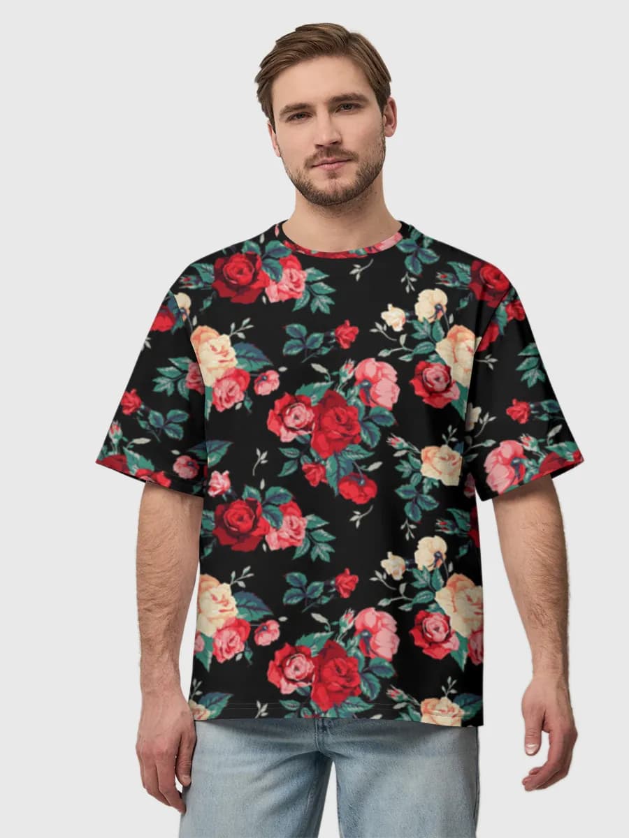 Herren Oversized Baumwoll T-Shirt