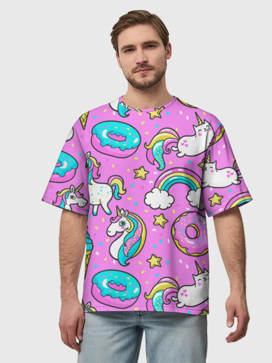 Camiseta de algodón extragrande para hombre