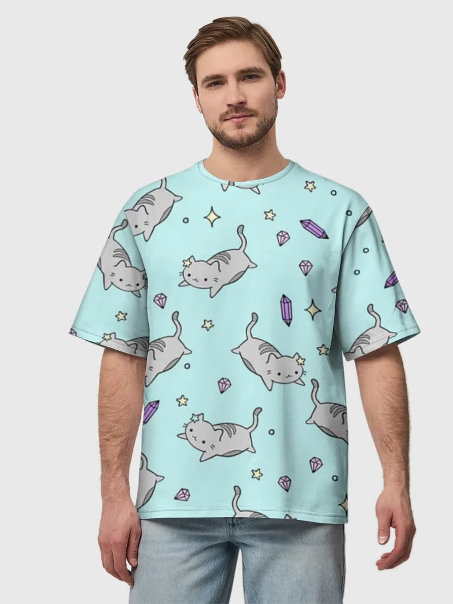 Men's oversized cotton T-shirt