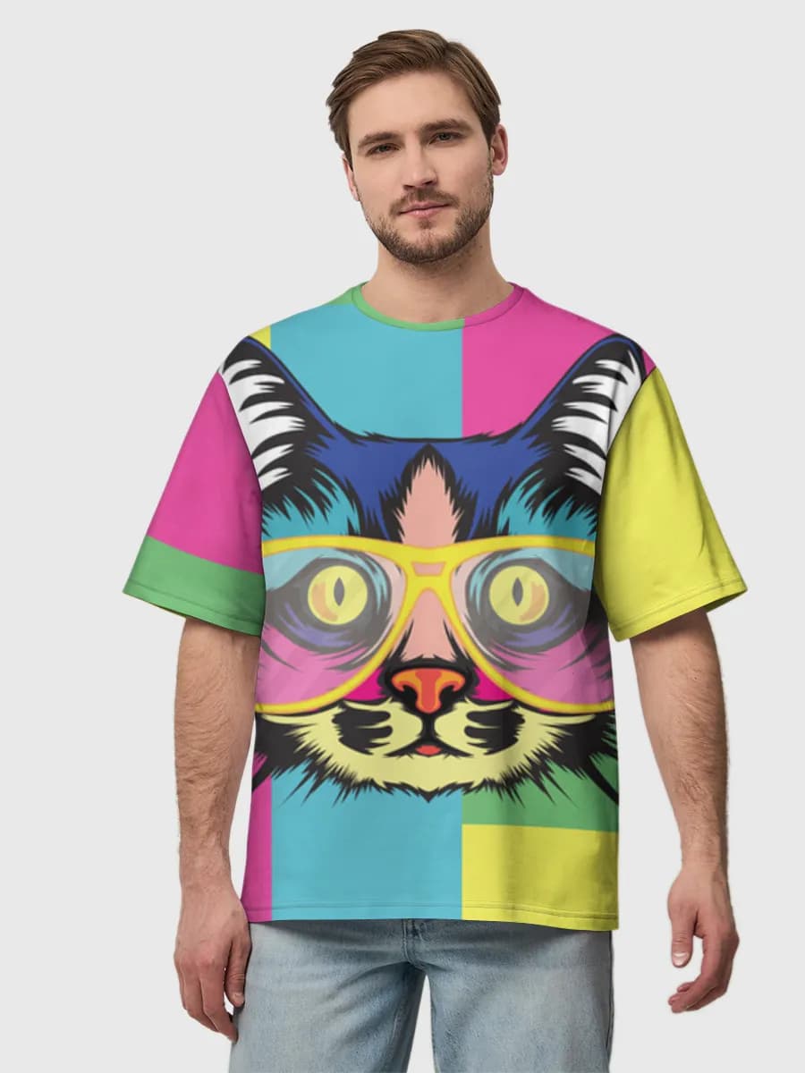 メンズ ビッグシルエット コットンTシャツ