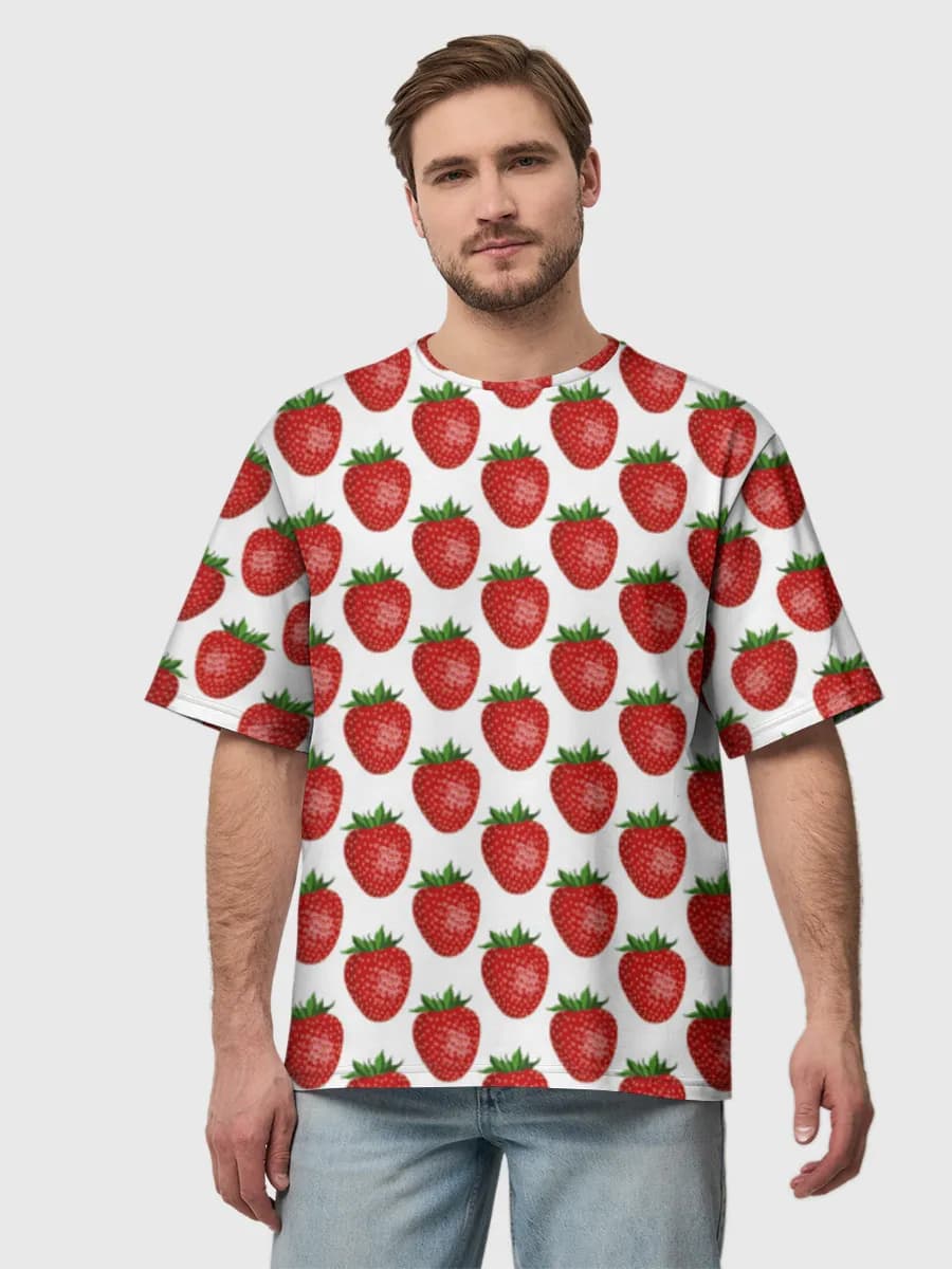 Men's oversized cotton T-shirt