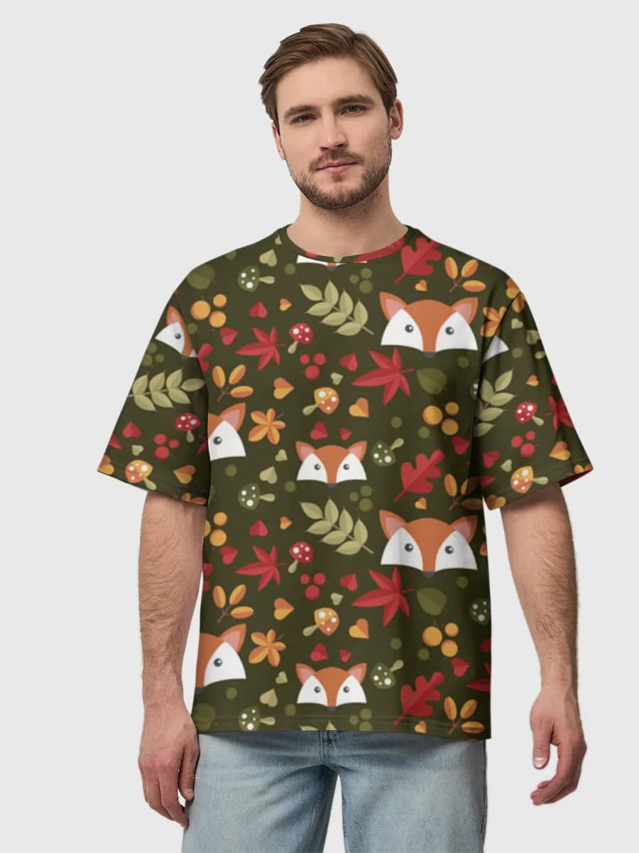 Men's oversized cotton T-shirt