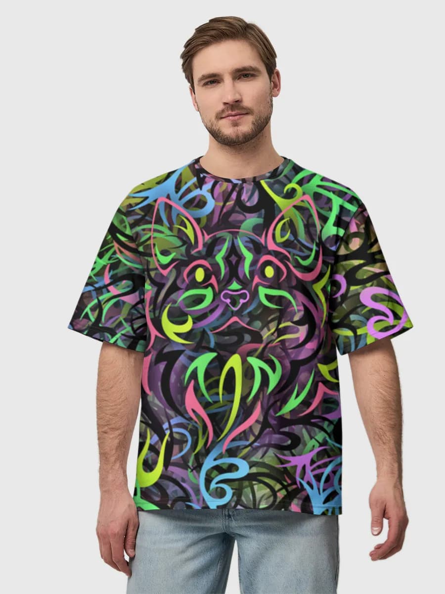 Men's oversized cotton T-shirt