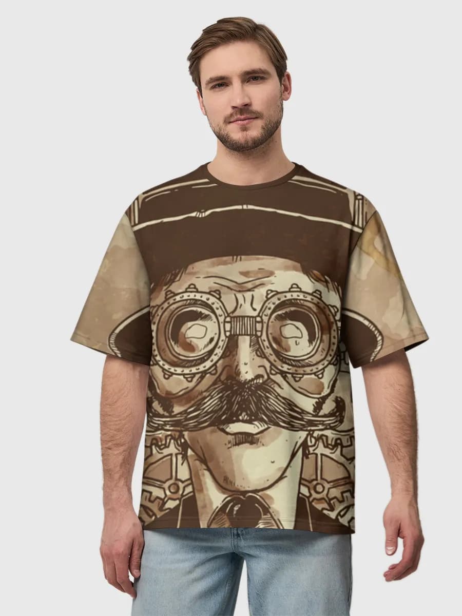 Men's oversized cotton T-shirt