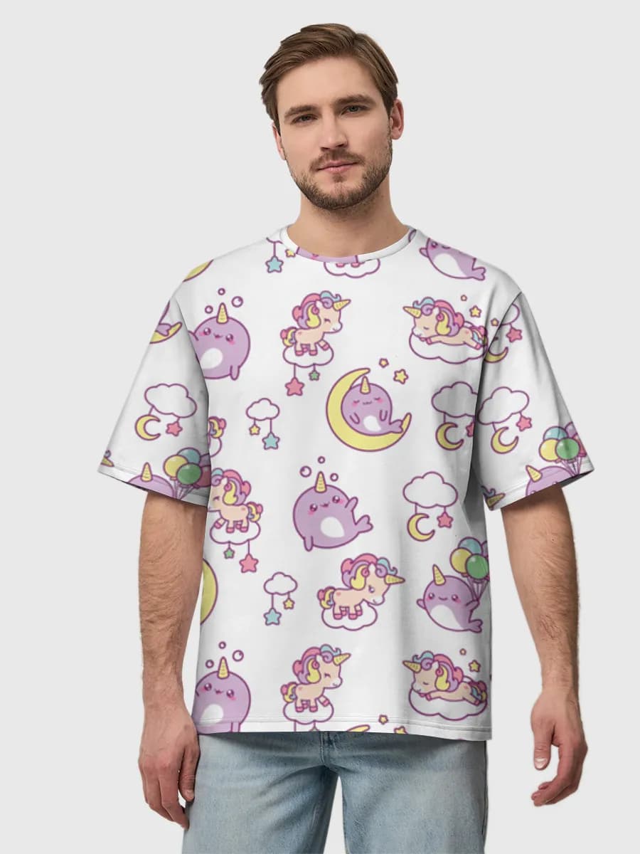 Men's oversized cotton T-shirt