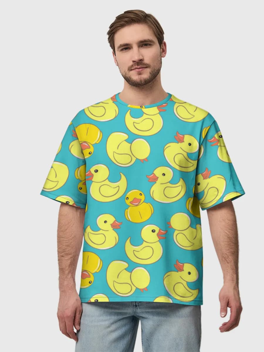 Men's oversized cotton T-shirt