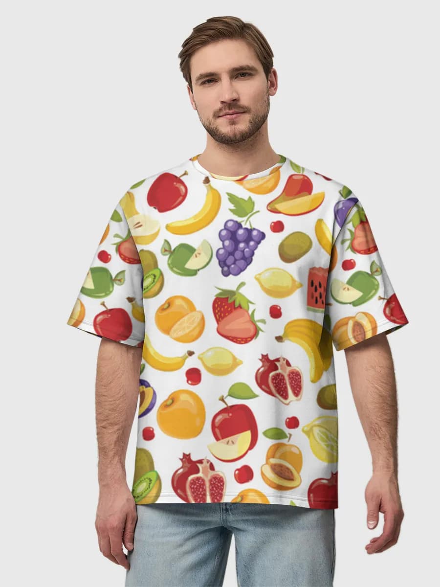 Men's oversized cotton T-shirt