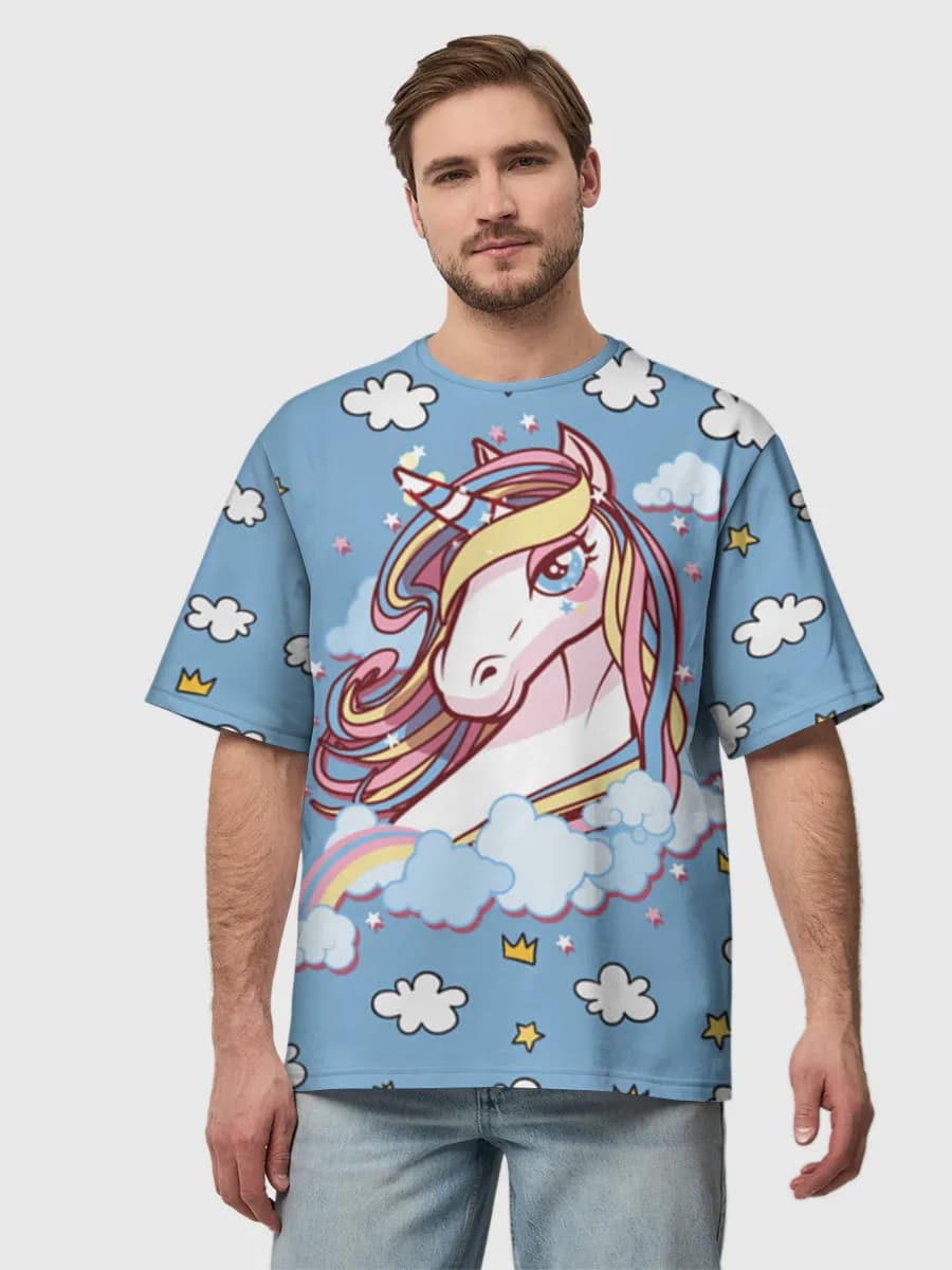 Men's oversized cotton T-shirt