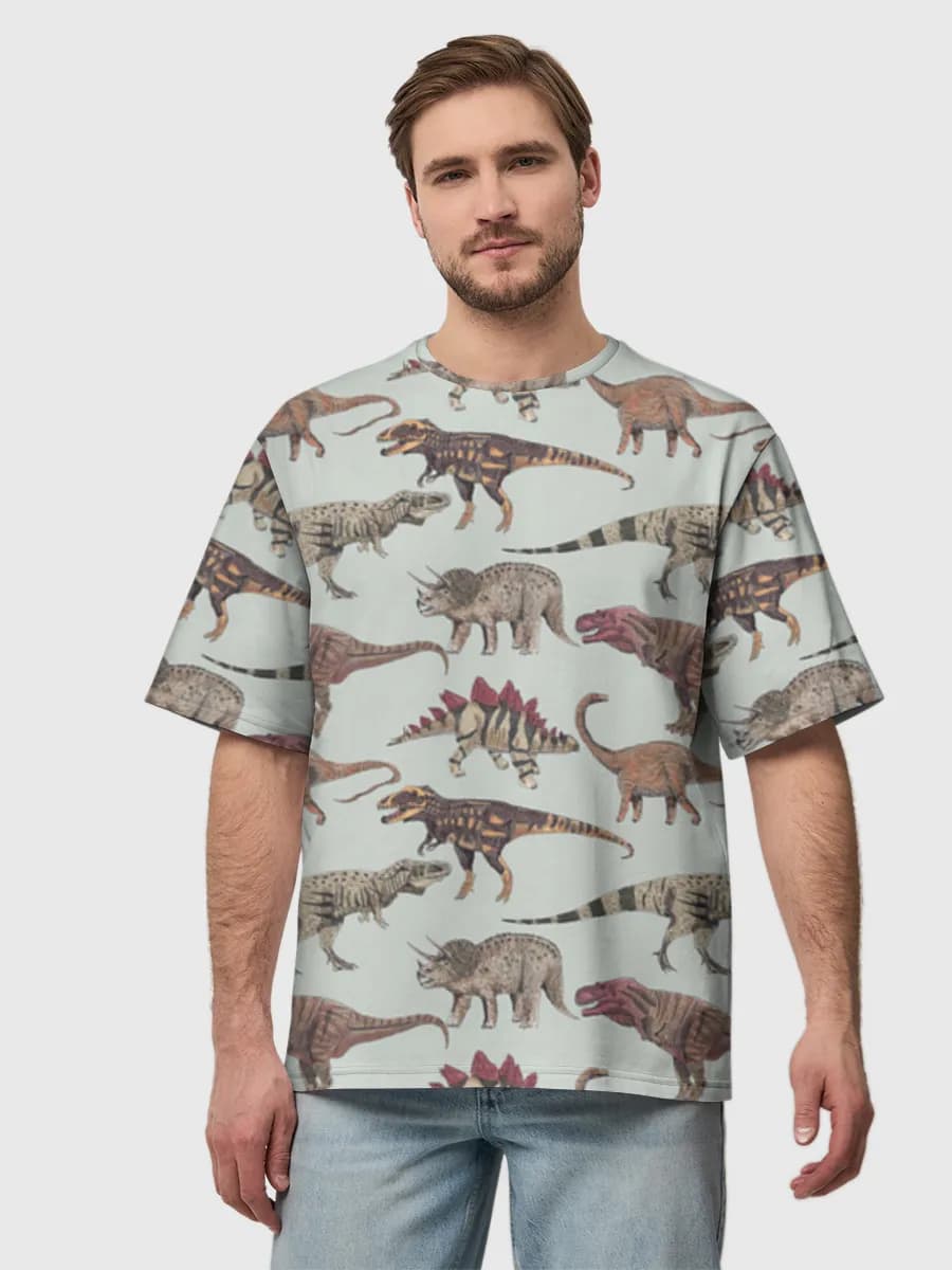 Men's oversized cotton T-shirt