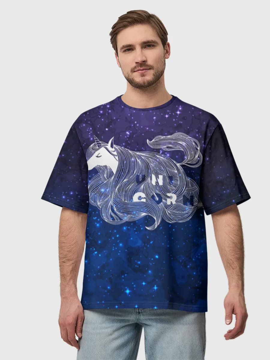 Herren Oversized Baumwoll T-Shirt
