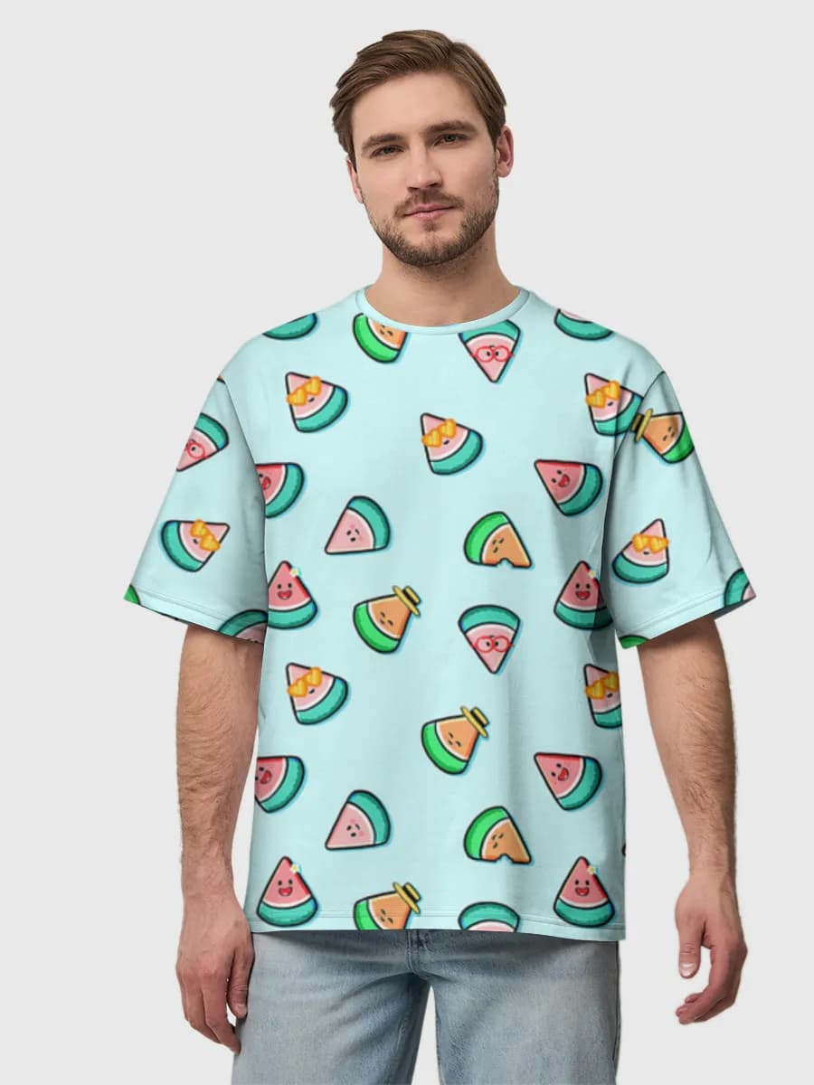 Men's oversized cotton T-shirt