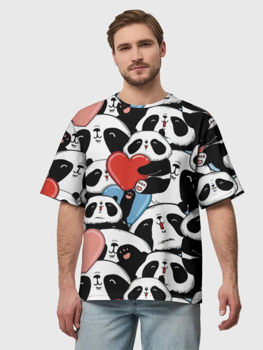 Men's oversized cotton T-shirt