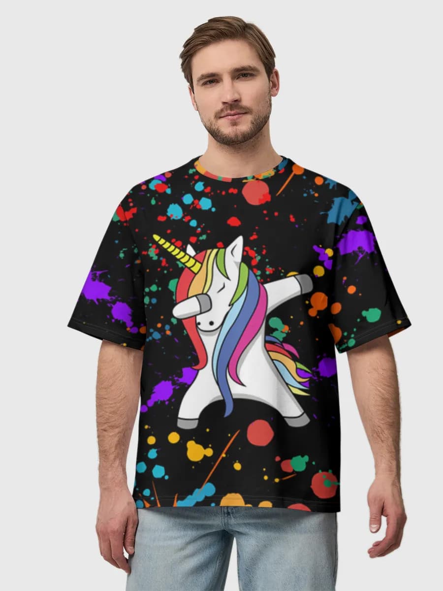 Men's oversized cotton T-shirt