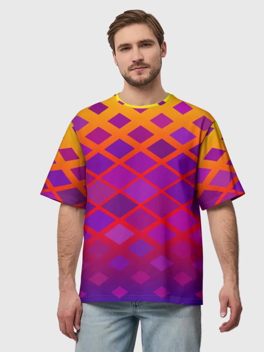 Men's oversized cotton T-shirt