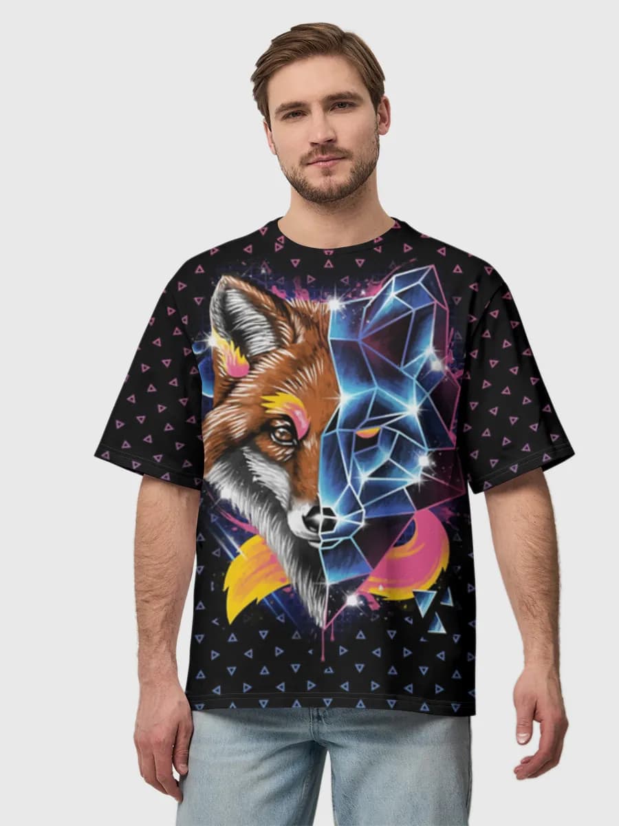 Herren Oversized Baumwoll T-Shirt