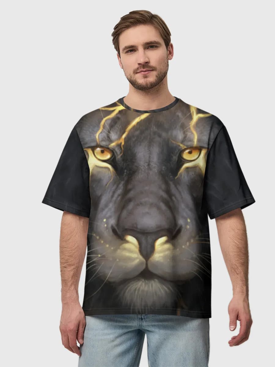 Herren Oversized Baumwoll T-Shirt
