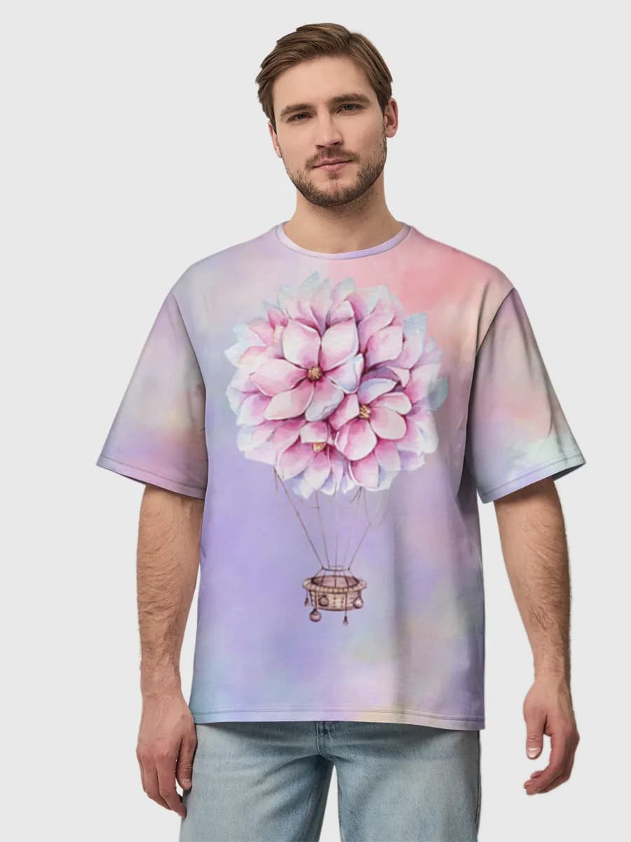 Men's oversized cotton T-shirt