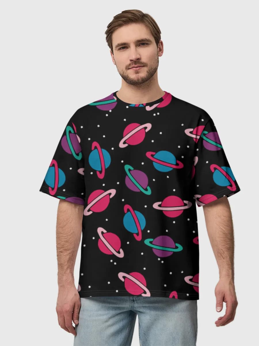 メンズ ビッグシルエット コットンTシャツ