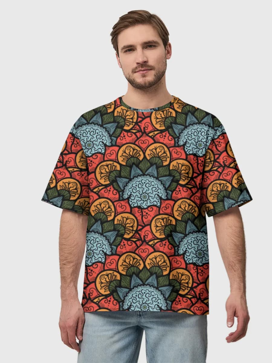 Men's oversized cotton T-shirt